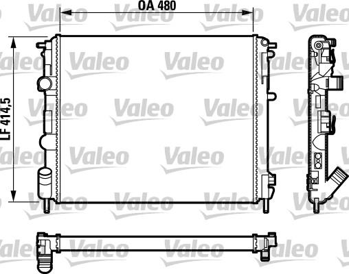 Valeo 732760 - Радіатор, охолодження двигуна autozip.com.ua