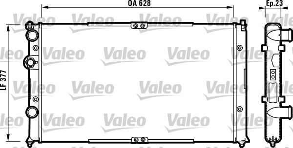 Valeo 732710 - Радіатор, охолодження двигуна autozip.com.ua