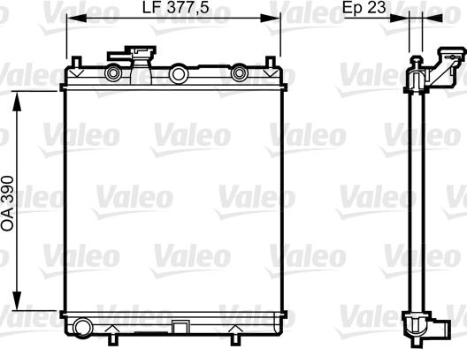 Valeo 732718 - Радіатор, охолодження двигуна autozip.com.ua