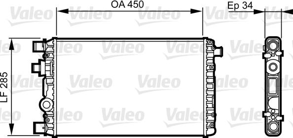 Valeo 732789 - Радіатор, охолодження двигуна autozip.com.ua