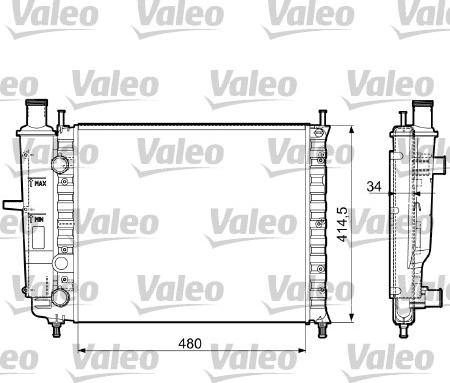 Valeo 732788 - Радіатор, охолодження двигуна autozip.com.ua