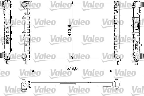 Valeo 732730 - Радіатор, охолодження двигуна autozip.com.ua