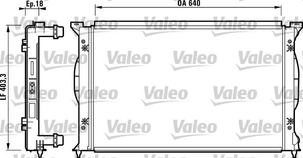 Valeo 732738 - Радіатор, охолодження двигуна autozip.com.ua