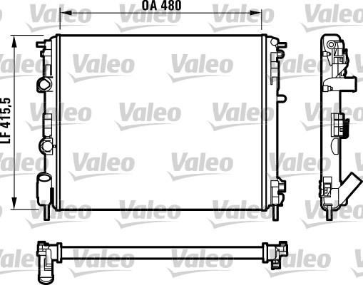 Valeo 732720 - Радіатор, охолодження двигуна autozip.com.ua