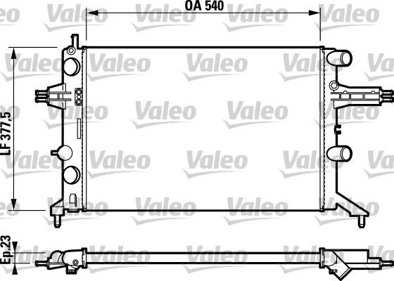 Valeo 732723 - Радіатор, охолодження двигуна autozip.com.ua