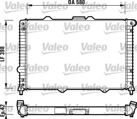 Valeo 732722 - Радіатор, охолодження двигуна autozip.com.ua