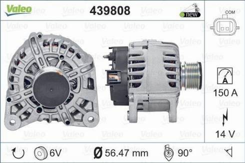 Valeo FG15T056 - Генератор autozip.com.ua