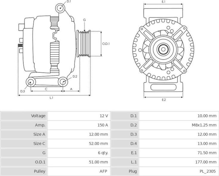 Valeo FG15T101 - Генератор autozip.com.ua