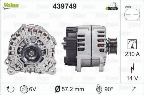 Valeo FG23S046 - Генератор autozip.com.ua