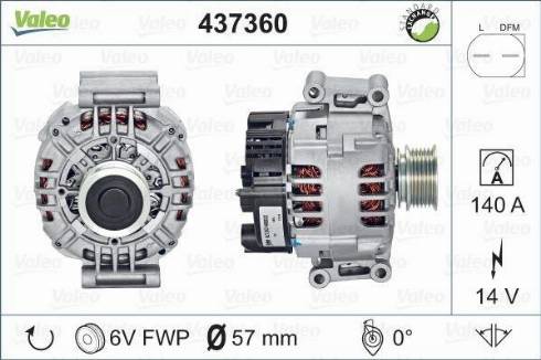 Valeo SG14B010 - Генератор autozip.com.ua