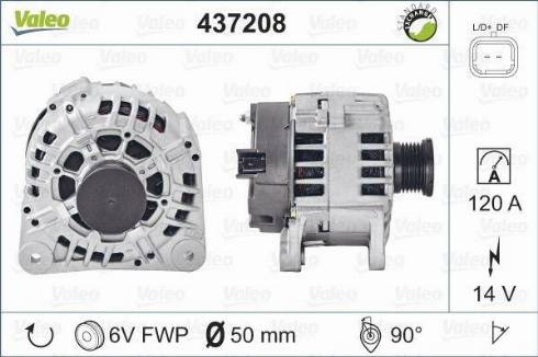 Valeo SG12B017 - Генератор autozip.com.ua