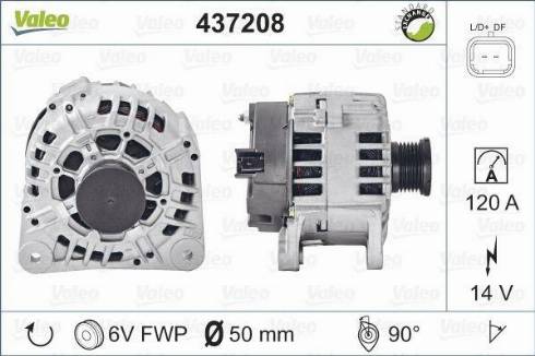 Valeo SG12B071 - Генератор autozip.com.ua