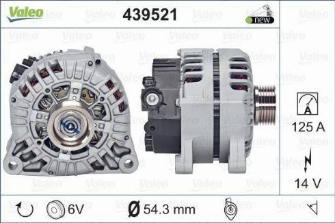 Valeo SG12S077 - Генератор autozip.com.ua