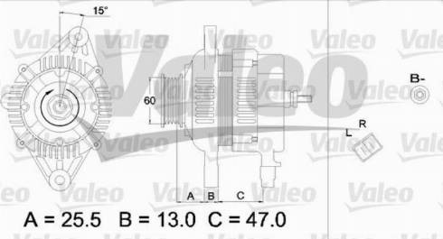 Valeo TA000A17301 - Генератор autozip.com.ua