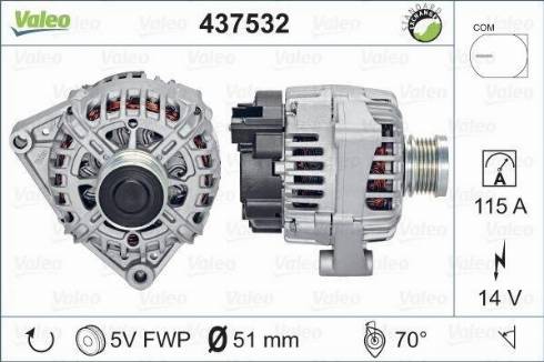 Valeo TG11C059 - Генератор autozip.com.ua