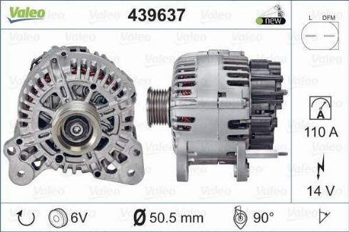 Valeo TG11C057 - Генератор autozip.com.ua