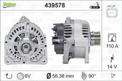 Valeo TG11C063 - Генератор autozip.com.ua