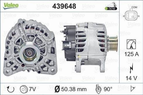 Valeo TG12C062 - Генератор autozip.com.ua