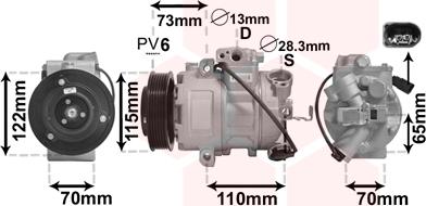 Van Wezel 4901K701 - Компресор, кондиціонер autozip.com.ua