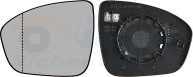 Van Wezel 4403837 - Дзеркальне скло, зовнішнє дзеркало autozip.com.ua