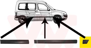 Van Wezel 4051422 - Облицювання / захисна накладка, крило autozip.com.ua