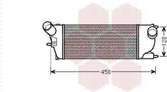 Van Wezel 40004345 - Интеркулер autozip.com.ua