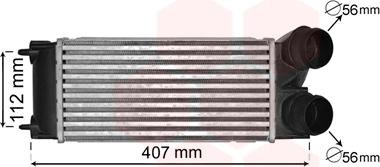 Van Wezel 40004334 - Интеркулер autozip.com.ua