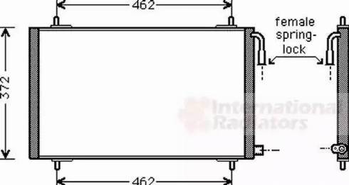 Van Wezel 40005191 - Конденсатор, кондиціонер autozip.com.ua