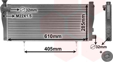 Van Wezel 40002099 - Радіатор, охолодження двигуна autozip.com.ua