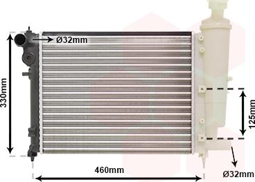 Van Wezel 40002012 - Радіатор, охолодження двигуна autozip.com.ua