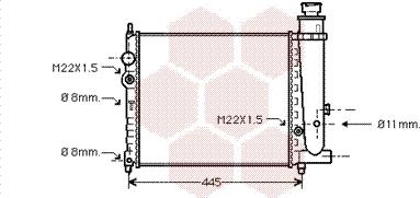 Van Wezel 40002073 - Радіатор, охолодження двигуна autozip.com.ua