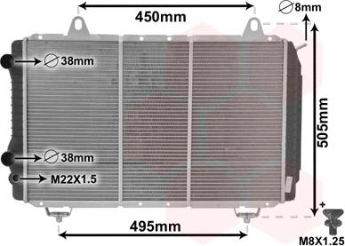 Van Wezel 40002112 - Радіатор, охолодження двигуна autozip.com.ua