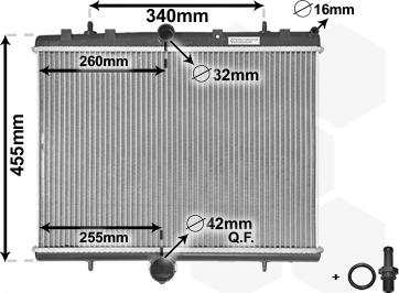 Van Wezel 40002314 - Радіатор, охолодження двигуна autozip.com.ua