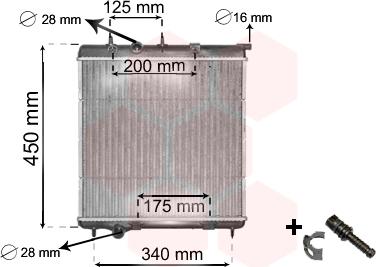 Van Wezel 40002298 - Радіатор, охолодження двигуна autozip.com.ua