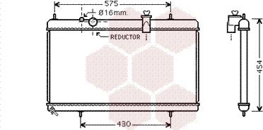 Van Wezel 40002256 - Радіатор, охолодження двигуна autozip.com.ua