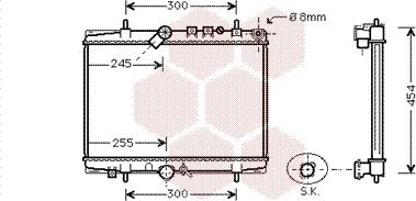 Van Wezel 40002202 - Радіатор, охолодження двигуна autozip.com.ua