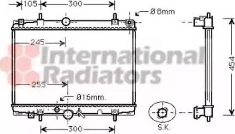 Van Wezel 40002213 - Радіатор, охолодження двигуна autozip.com.ua