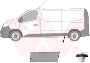 Van Wezel 4396407 - Облицювання / захисна накладка, боковина autozip.com.ua