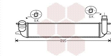 Van Wezel 43004426 - Интеркулер autozip.com.ua