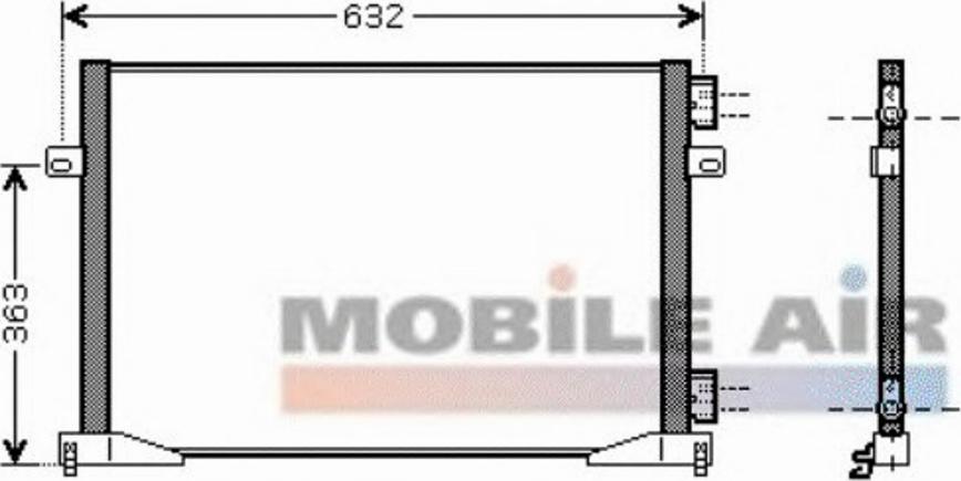 Van Wezel 43005391 - Конденсатор, кондиціонер autozip.com.ua