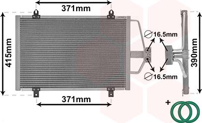 Van Wezel 43005201 - Конденсатор, кондиціонер autozip.com.ua