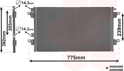 Van Wezel 43005280 - Конденсатор, кондиціонер autozip.com.ua