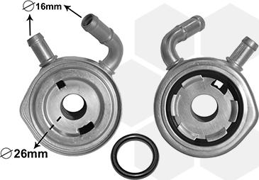 Van Wezel 43003611 - Масляний радіатор, рухове масло autozip.com.ua