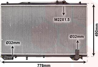 Van Wezel 43002240 - Радіатор, охолодження двигуна autozip.com.ua