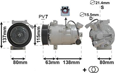 Van Wezel 4300K491 - Компресор, кондиціонер autozip.com.ua