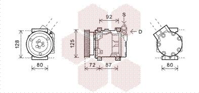 Van Wezel 4300K468 - Компресор, кондиціонер autozip.com.ua