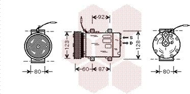 Van Wezel 4300K075 - Компресор, кондиціонер autozip.com.ua