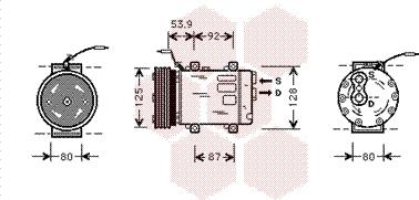 Van Wezel 4300K073 - Компресор, кондиціонер autozip.com.ua