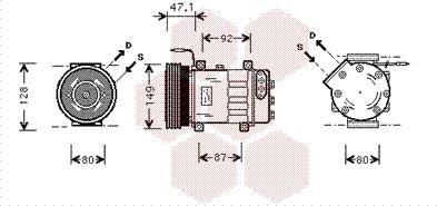 Van Wezel 4300K106 - Компресор, кондиціонер autozip.com.ua