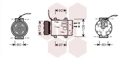 Van Wezel 4300K286 - Компресор, кондиціонер autozip.com.ua